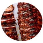 Rack of BBQ rib - Florios Pizza Co - Wood Fired Pizza In A Van The Whistle Stop Liss Hampshire Petersfield Greatham Durford Wood Hill Brow Rake Hawkley Liphook